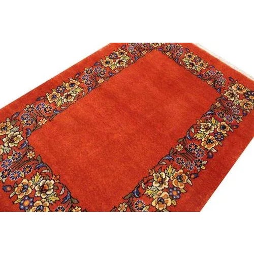 Middle Eastern Sarough Rug in Wool For Sale - Image 6 of 11