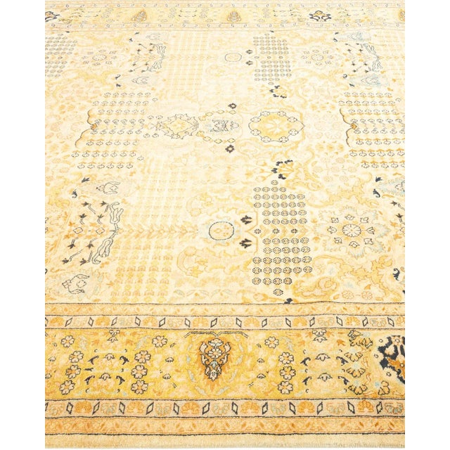 Solo Rugs Mogul, One-of-a-Kind Hand-Knotted Area Rug in Ivory, 6' 2" x 9' 1" For Sale - Image 4 of 8