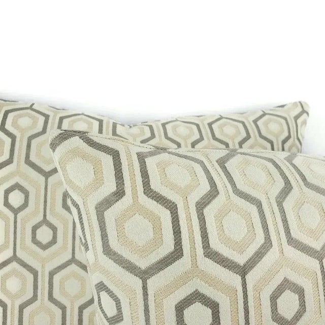 Abstract Pindler Tillman in Moonstone Pillow Cover For Sale - Image 3 of 8