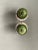 Mid 20th Century Vintage Green Multicolored Glaze Ceramic Salt & Pepper Shakers- a Pair For Sale - Image 5 of 10