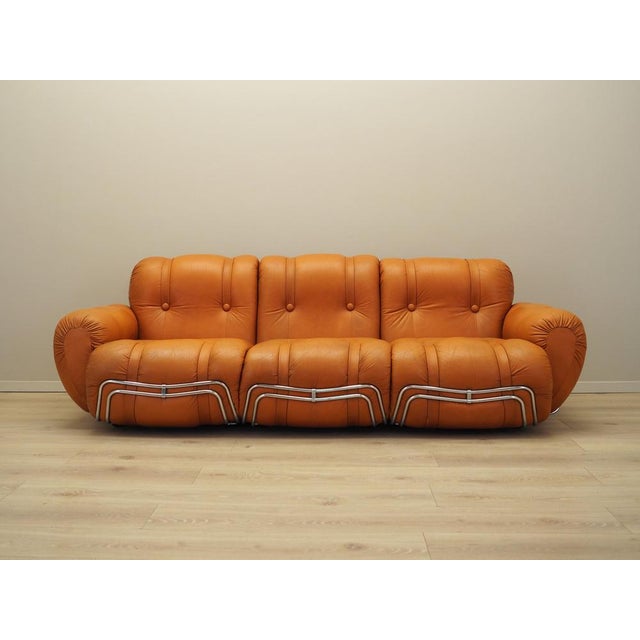 Vintage Spage Age Orange Sofa, 1960s For Sale - Image 4 of 18