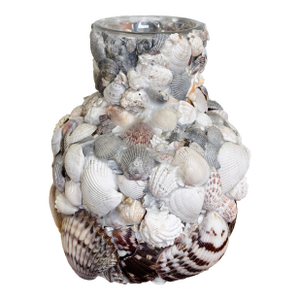 Vintage Shell Encrusted Vase
