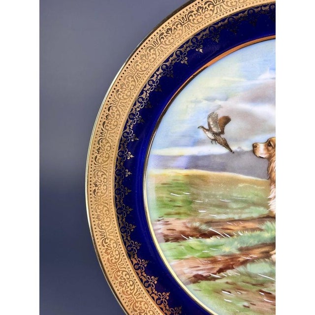 Porcelain Plate by A. P. Andre Prevot, Limoges, France, 1950s For Sale - Image 4 of 10