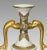 White Antique Royal Worcester Porcelain Dolphin Handled Gilt Vase With Pink Pelicans, 1884 #871 Aesthetic Movement For Sale - Image 8 of 14