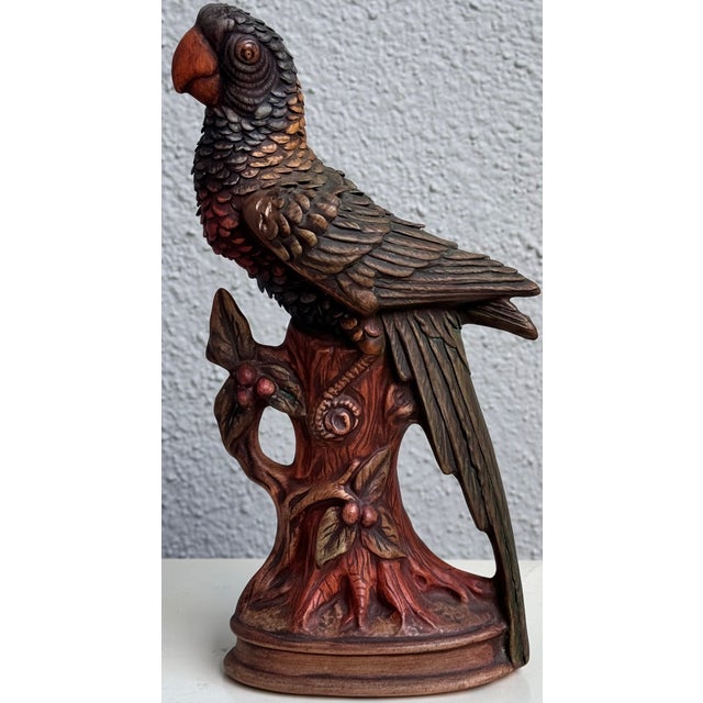 1981 Jan Smith Porcelain Parrot Figure For Sale - Image 9 of 11