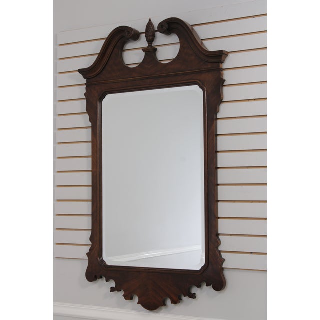 Drexel Heritage Mahogany Chippendale Triple Dresser With Mirror For Sale - Image 11 of 18