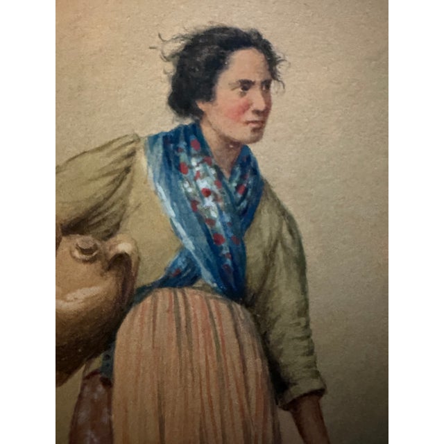 17th Century Original 16th/17th Century Watercolor Painting by Aniello Ascione Unframed For Sale - Image 5 of 12