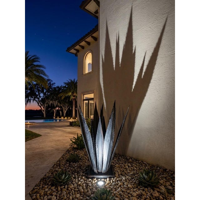 Handcrafted Moroccan Sculptural Metal Agave Succulent For Sale In West Palm - Image 6 of 12