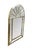 Mid century arched palladian mirror featuring Hollywood Regency and Art Deco styling with beveled panels and layered frame...