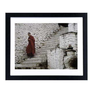 Framed Original Photograph: Red Monk For Sale