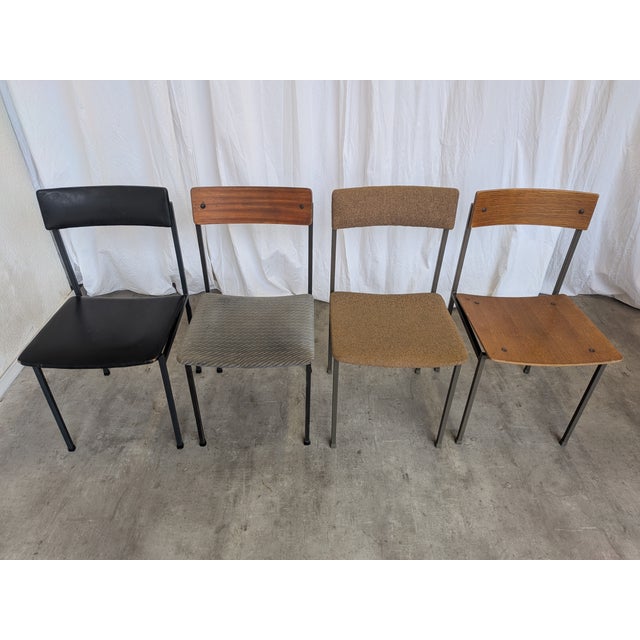 Industrial Vintage Industrial Dining Chairs from Stool Kamnik, 1970s, Set of 4 For Sale - Image 3 of 18