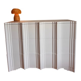 Kelly Wearstler Lacquered Credenza / Sculptural Architectural Dresser For Sale