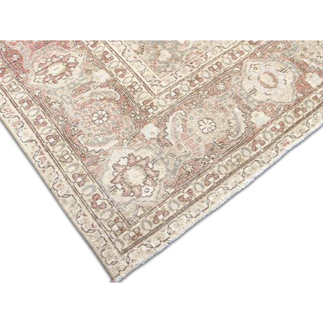 Transitional 1940s Persian Tabriz Rug For Sale - Image 3 of 4
