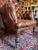 1920s Antique English Tufted Leather Library Chair For Sale - Image 11 of 11