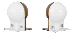 Sirio Table Lamps by Sergio Brazzoli & Ermanno Lampa for Guzzini, Italy, 1970s, Set of 2