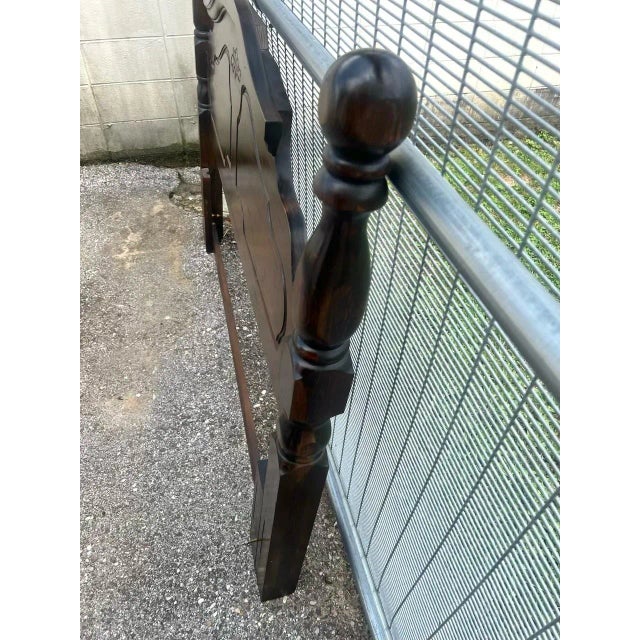 Traditional Vintage Convertible Queen or Full Size Traditional Style Headboard For Sale - Image 3 of 12