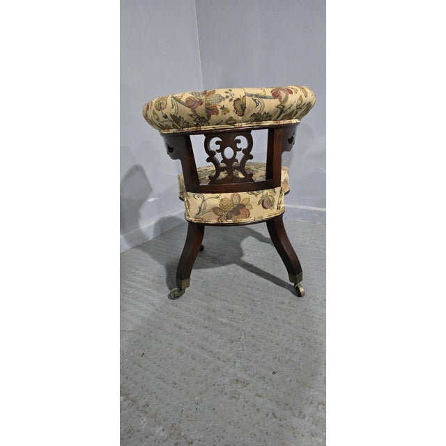Horseshoe Back Desk Chair, 1850 For Sale - Image 10 of 11