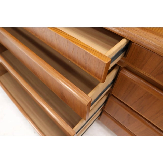 Danish Teak Mid-Century Modern 8 Drawers Dresser For Sale - Image 6 of 13