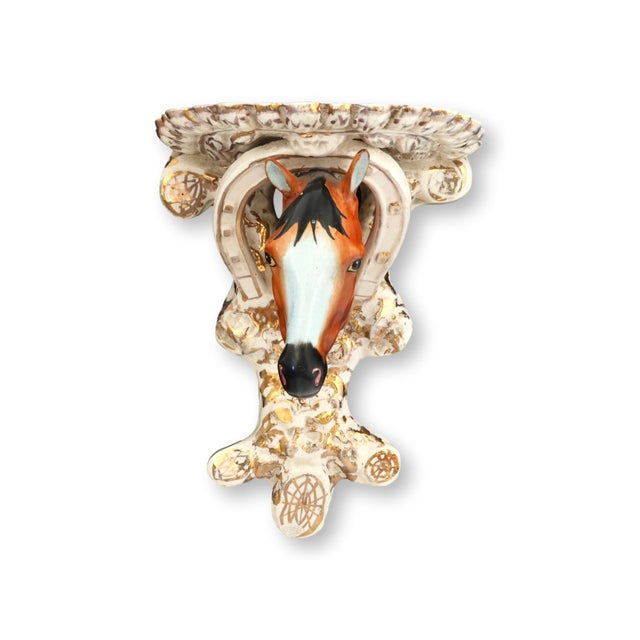 English 19th Century Staffordshire Horse Wall Brackets For Sale - Image 3 of 10