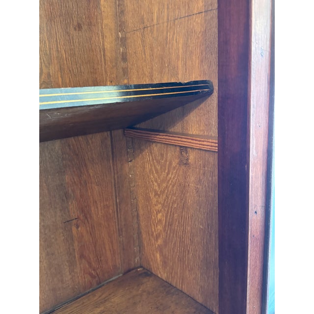 19th Century Rosewood + Mahogany Restored Library Cabinet For Sale - Image 11 of 12