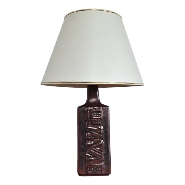 Glazed Stoneware Table Lamp from Desiree Stentøj, Denmark, 1960s For Sale