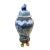 Blue Vintage Large Chinese B & W Porcelain Ginger Jar 37" For Sale - Image 8 of 11