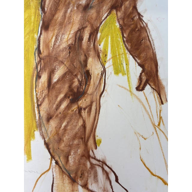 Mid-Century Modern Late 20th Century Jack Meanwell Figural Nude, Oil Pastel For Sale - Image 3 of 4