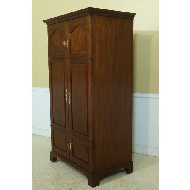 Brown Henkel Harris 6 Door Mahogany Tv Cabinet For Sale - Image 8 of 11