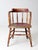 Early 20th Century Antique Red Painted Windsor Captain's Chair For Sale - Image 5 of 14