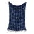 Contemporary Cotton Handwoven Block Printed Throw Blanket For Sale