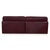 Leather Two-Seater Red Bordeaux Manual Function DS-76 Sofa from de Sede For Sale - Image 11 of 13