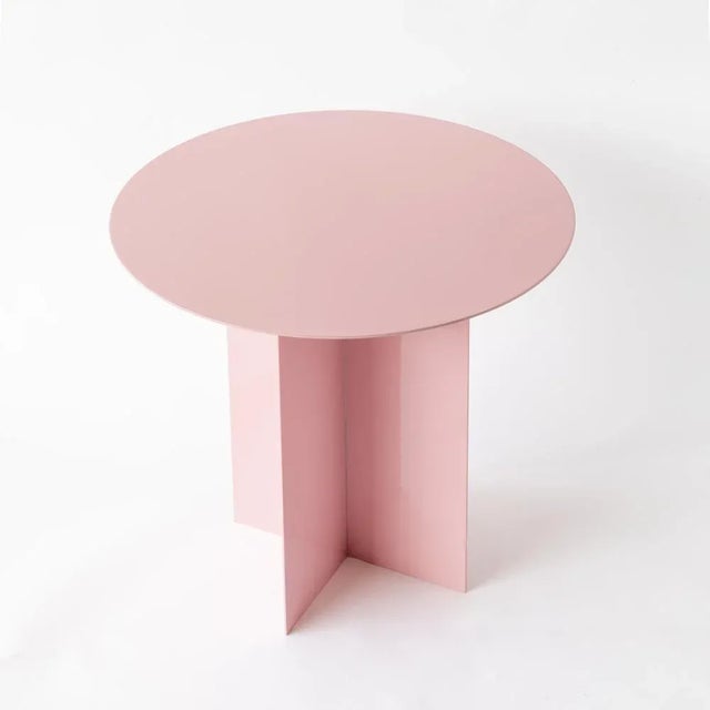 Metal Across Side Table by Claudia Pignatale for Secondome For Sale - Image 7 of 7
