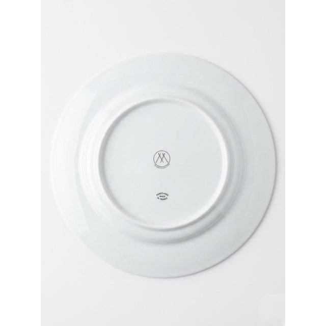 2000 - 2009 Vintage Marie Daâge Hand-Painted Limoges Porcelain Dinner Plates - a Pair For Sale - Image 5 of 7