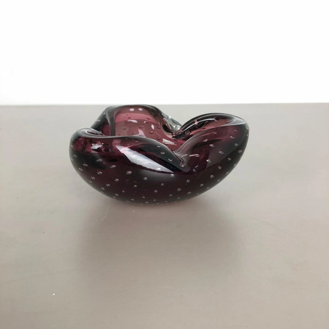 1970s Large Murano Bubble Glass Bowl or Ashtray, Italy, 1970s For Sale - Image 5 of 18