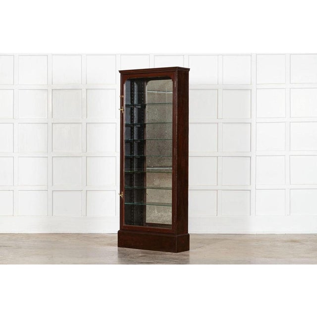 Late 19th Century 19th Century English Mahogany Glazed Chemist Cabinet, 1880s For Sale - Image 5 of 15