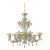Venetian Cà Rezzonico Floral Gold Murano Style Glass Chandelier From Simoeng For Sale - Image 6 of 7