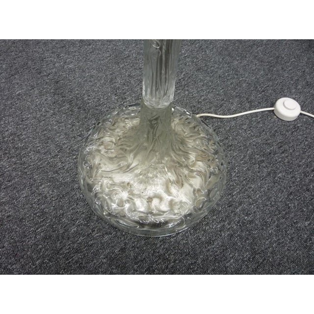 1960s Space Age Ice Glass Floor Lamp, 1960s For Sale - Image 5 of 18