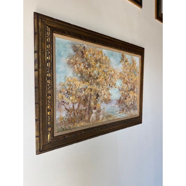 Impressionist Elizabeth Van Cort “Children and Country Scenes” Impressionist Oil on Canvas Painting – Framed For Sale - Image 3 of 11