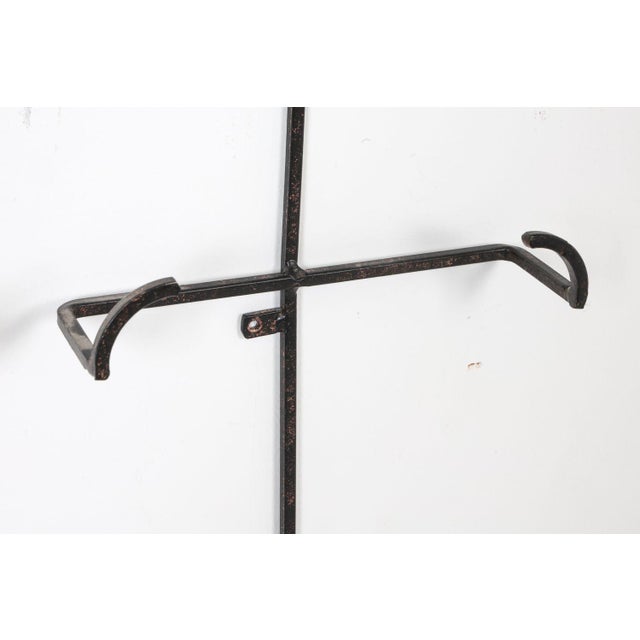 Late 20th Century Decorative Iron Wall Rack For Sale - Image 4 of 4