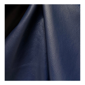 45 Sf Navy Blue Italian Designer Leather Hide