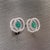 Diamond Emerald Earrings 14k White Gold 2.16 TCW Certified For Sale - Image 14 of 15