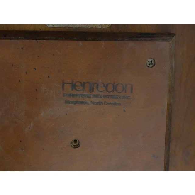 Henredon Georgian Walnut Double Pedestal Dining Table W. 3 Leaves For Sale - Image 18 of 18