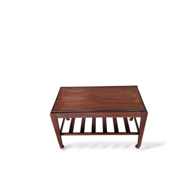 Mid-Century Coffee Table in Teak with Slatted Shelf from Remploy, 1960s For Sale - Image 4 of 8