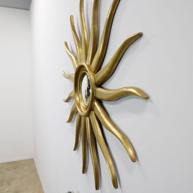 Mexican Vintage Mexican sunburst mirror Mexico, ca. 1960 For Sale - Image 3 of 17