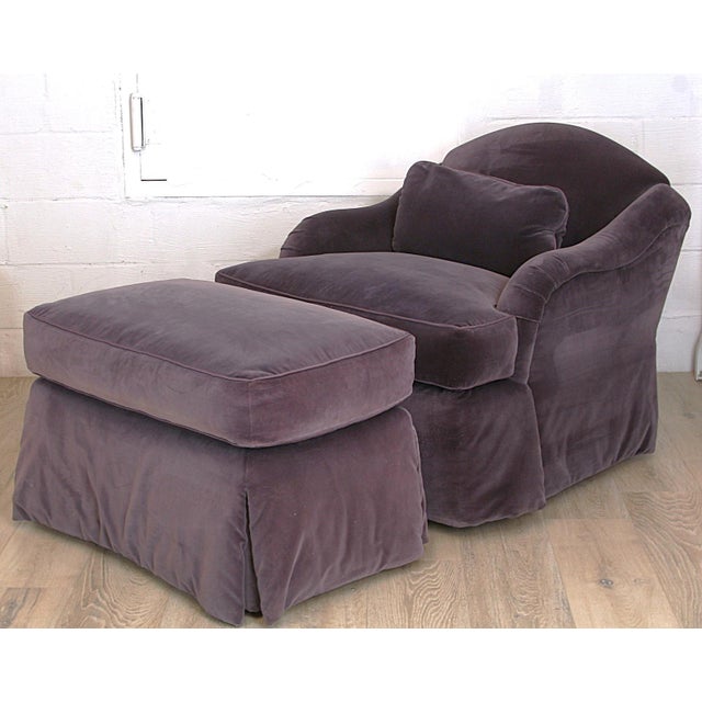 Swivel Lounge Chair With Ottoman by J Robert Scott Sir Gregory For Sale - Image 10 of 12
