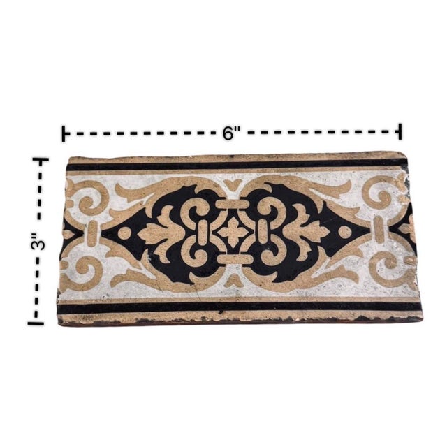 Antique Minton & Co. Gothic Revival Encaustic Field & Border Tile Set , c.1840s–1870s For Sale - Image 10 of 11
