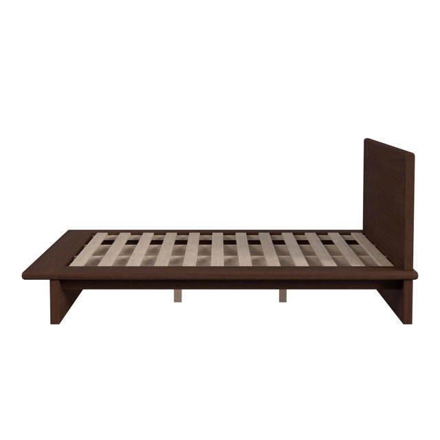 Halmstad Wood Platform King Bed, Brown For Sale In Chicago - Image 6 of 9