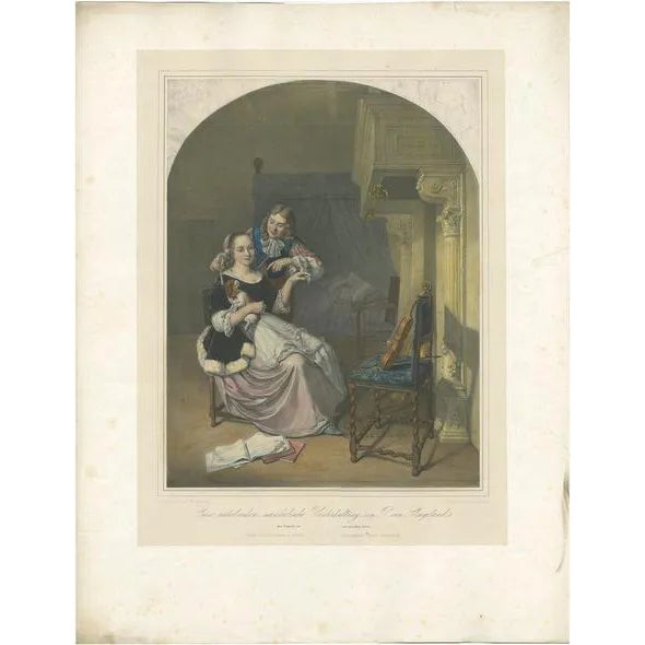 Interrupted Music Lesson, 1840, Paper For Sale