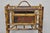 Antique English Victorian Bamboo Fretwork Canterbury Magazine Rack Stand For Sale - Image 12 of 17