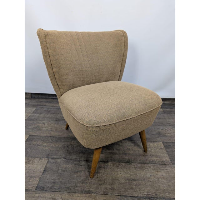 Vintage Club Armchair in Beige Fabric, 1960s For Sale - Image 15 of 15